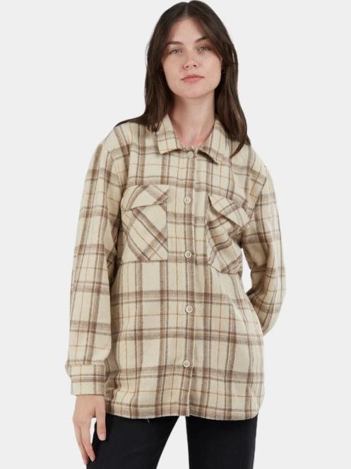 jacheta camasa pt. femei Fundango Ashley Shirt Jacket nisip 2
