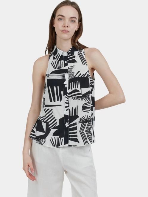 bluza pt. femei Fundango Myrto Sleeveless Shirt negru 2