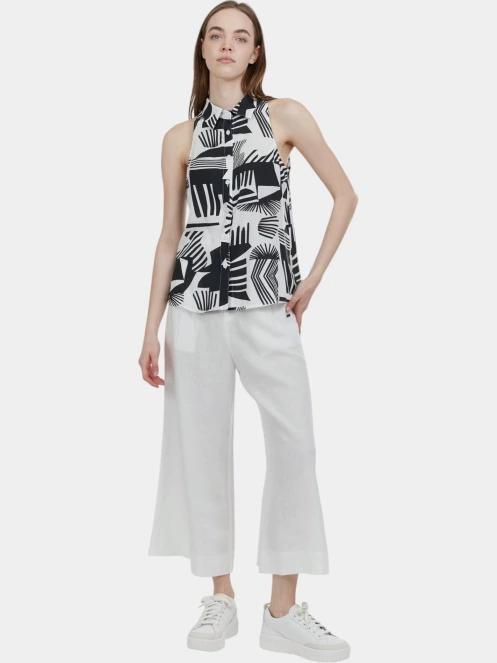 bluza pt. femei Fundango Myrto Sleeveless Shirt negru 4