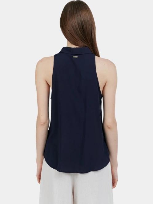bluza pt. femei Fundango Myrto Sleeveless Shirt albastru inchis 3