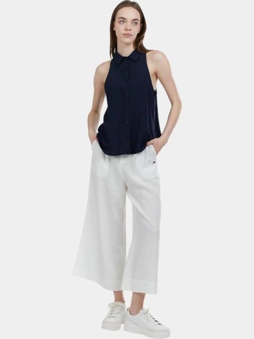 bluza pt. femei Fundango Myrto Sleeveless Shirt albastru inchis 4