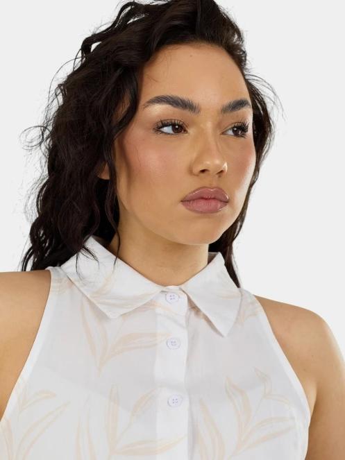 tricou fara maneci pt. femei Fundango Myrto Sleeveless Shirt nisip 6