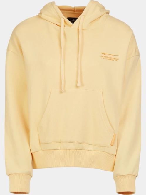 pulover cu gluga pt. femei Fundango Lopez Sweatshirt galben 9