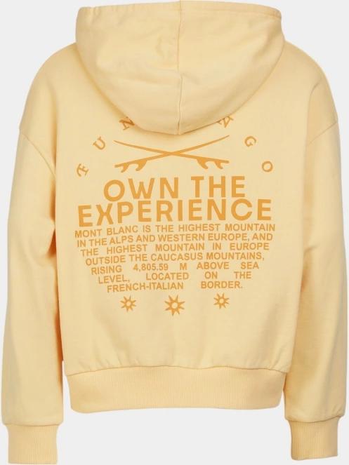 pulover cu gluga pt. femei Fundango Lopez Sweatshirt galben 10