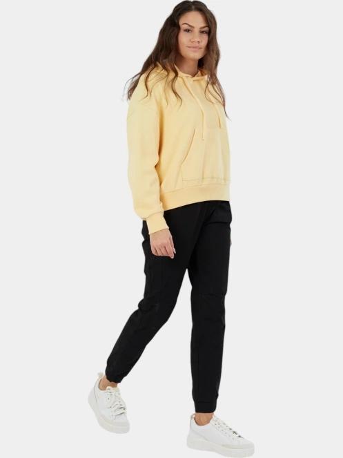 pulover cu gluga pt. femei Fundango Lopez Sweatshirt galben 4