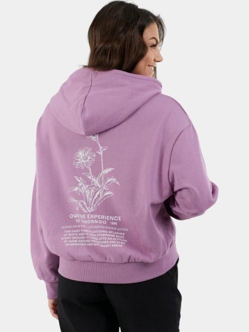 pulover cu gluga pt. femei Fundango Lopez Sweatshirt violet 3