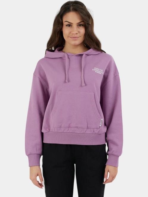 pulover cu gluga pt. femei Fundango Lopez Sweatshirt violet 2