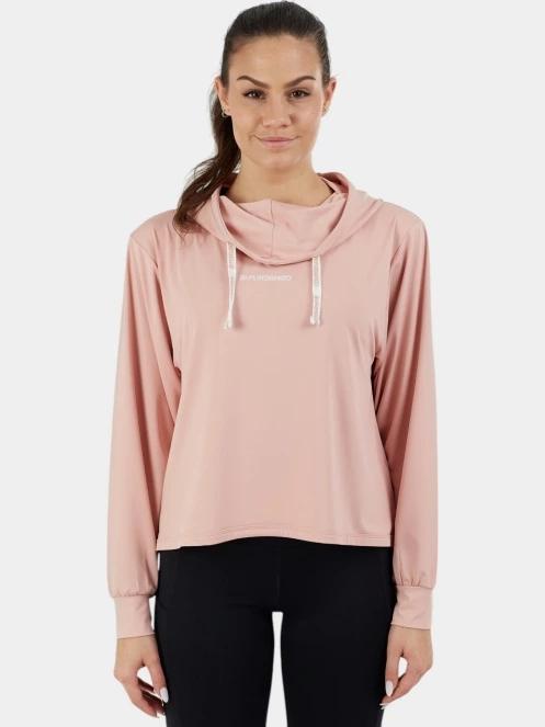 pulover cu gluga pt. femei Fundango Helka Sweatshirt roz 2