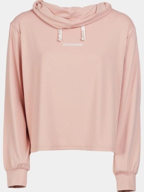 pulover cu gluga pt. femei Fundango Helka Sweatshirt roz 8