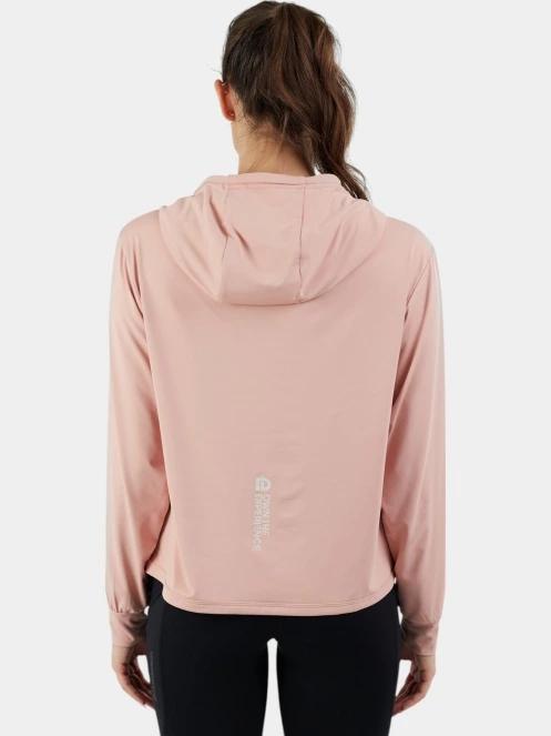 pulover cu gluga pt. femei Fundango Helka Sweatshirt roz 3