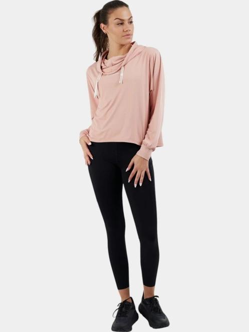 pulover cu gluga pt. femei Fundango Helka Sweatshirt roz 4