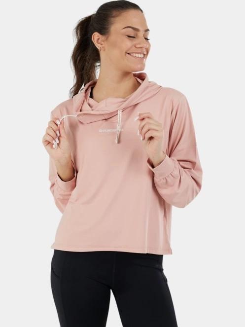 pulover cu gluga pt. femei Fundango Helka Sweatshirt roz 5