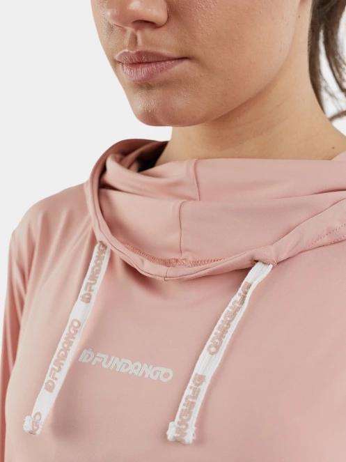 pulover cu gluga pt. femei Fundango Helka Sweatshirt roz 7