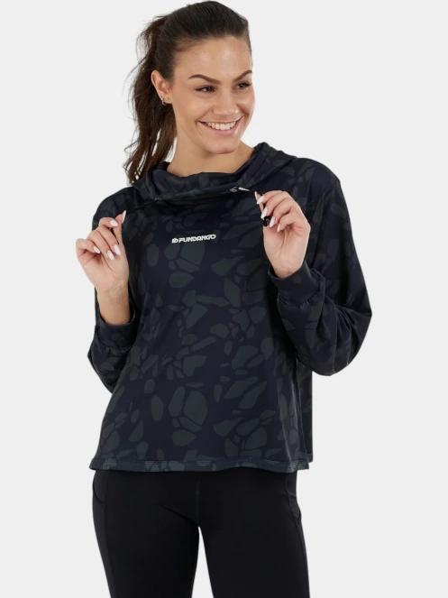 pulover cu gluga pt. femei Fundango Helka Sweatshirt negru 2