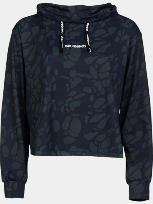 pulover cu gluga pt. femei Fundango Helka Sweatshirt negru 8