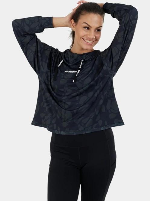 pulover cu gluga pt. femei Fundango Helka Sweatshirt negru 7