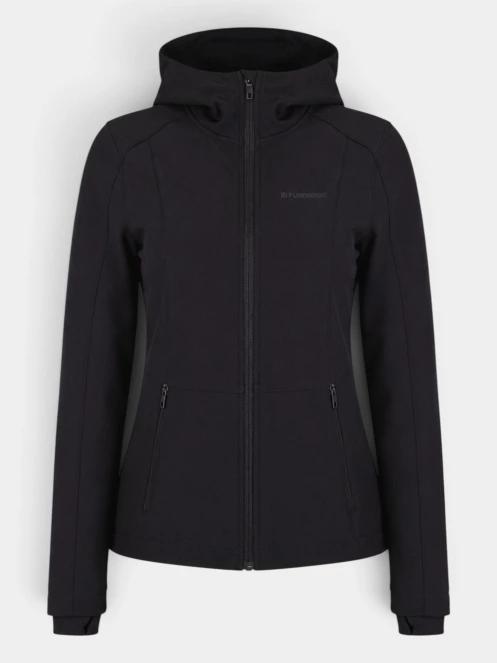 pulover cu gluga pt. femei Fundango Coreline Full-Zip Sweater negru 2