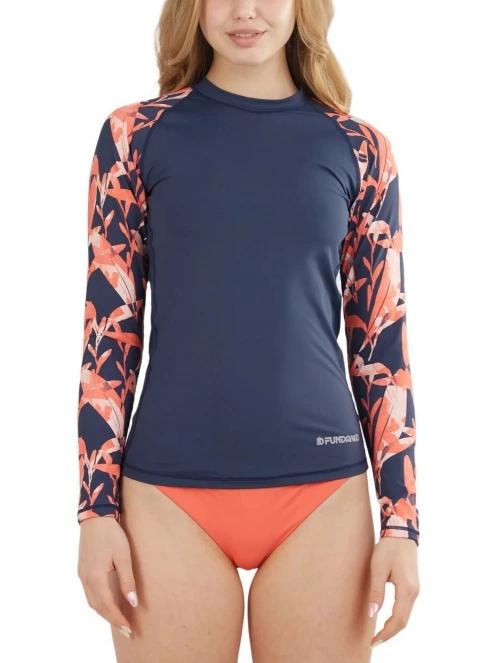 lycra cu maneci lungi pt. femei Fundango Joyce Long Sleeve Rashguard albastru inchis 2