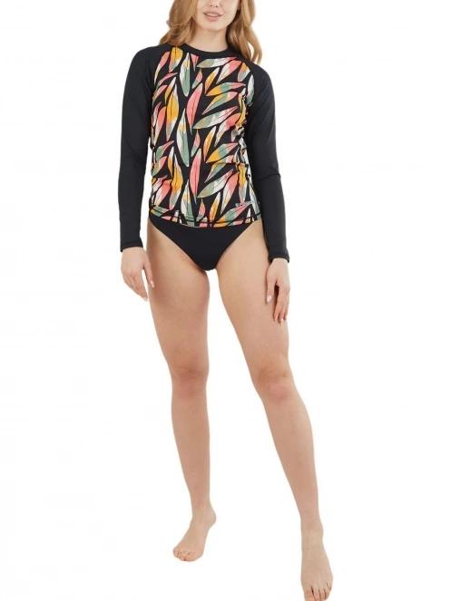 lycra cu maneci lungi pt. femei Fundango Joyce Long Sleeve Rashguard multicolor 5