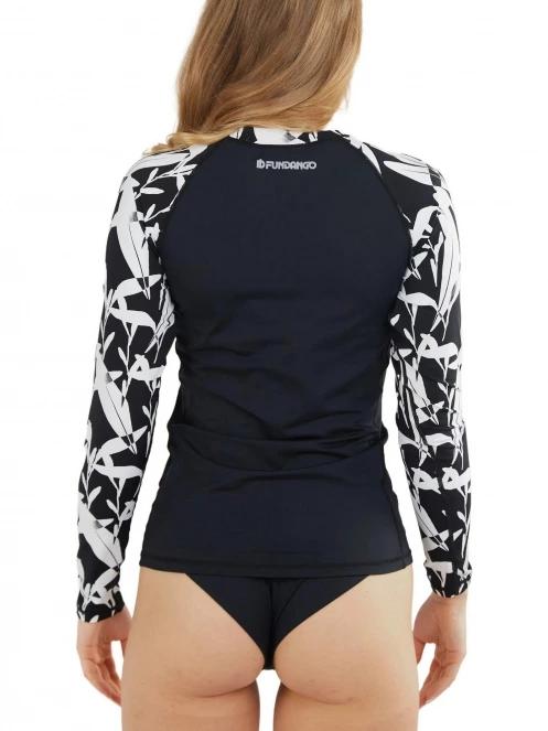 lycra cu maneci lungi pt. femei Fundango Joyce Long Sleeve Rashguard negru 4
