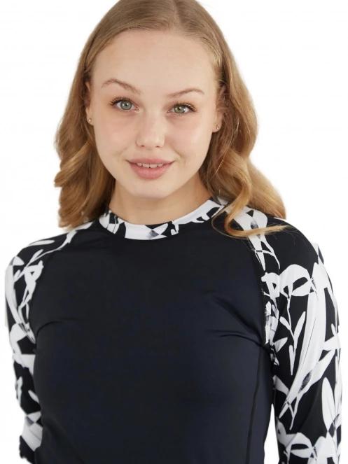 lycra cu maneci lungi pt. femei Fundango Joyce Long Sleeve Rashguard negru 6
