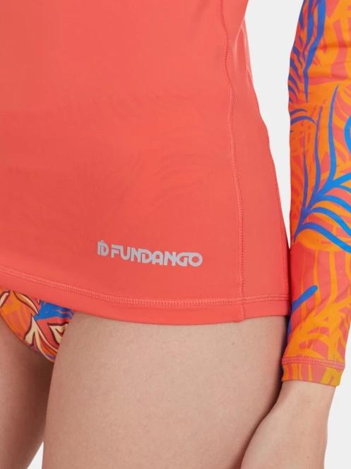 lycra cu maneci lungi pt. femei Fundango Joyce Long Sleeve Rashguard roz 6
