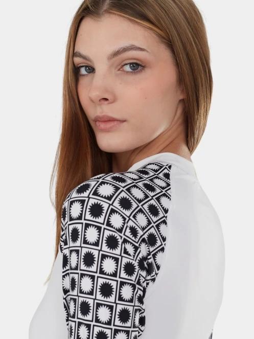 lycra cu maneci lungi pt. femei Fundango Joyce Long Sleeve Rashguard alb 6