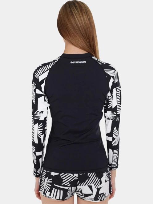 lycra cu maneci lungi pt. femei Fundango Joyce Long Sleeve Rashguard negru 3