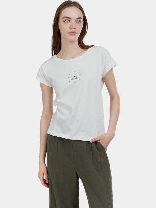 tricou cu maneci scurte pt. femei Fundango Lima T-shirt alb 2