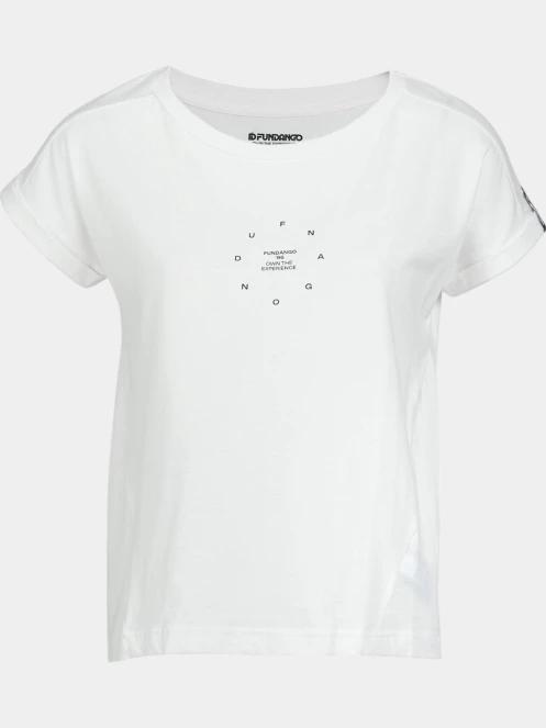 tricou cu maneci scurte pt. femei Fundango Lima T-shirt alb 7