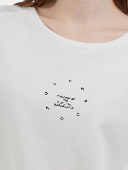 tricou cu maneci scurte pt. femei Fundango Lima T-shirt alb 5