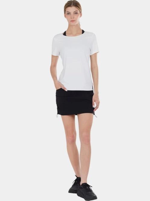 tricou pentru sport, cu maneci scurte pt. femei Fundango Hanabi T-shirt alb 4