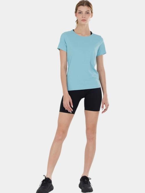 tricou pentru sport, cu maneci scurte pt. femei Fundango Hanabi T-shirt albastru deschis 4