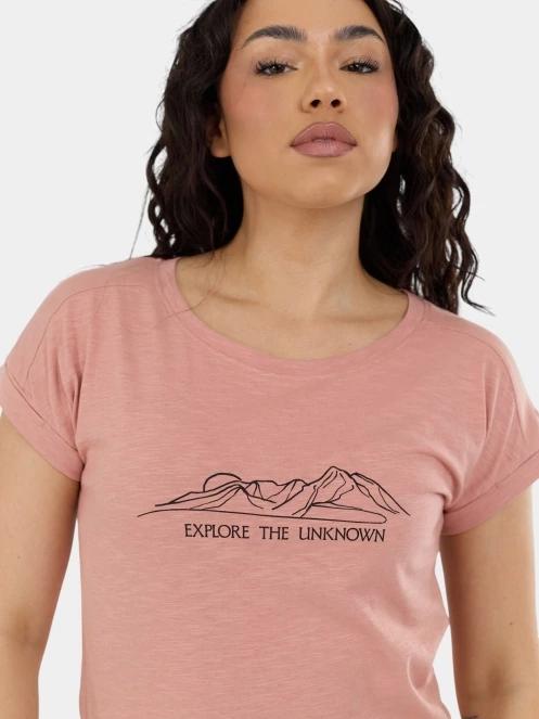 tricou cu maneci scurte pt. femei Fundango Lima II T-shirt roz 7