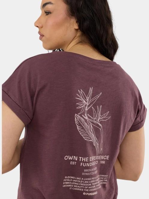 tricou cu maneci scurte pt. femei Fundango Lima II T-shirt violet 6