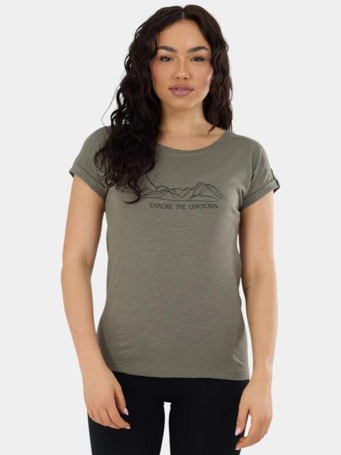 tricou cu maneci scurte pt. femei Fundango Lima II T-shirt oliv 2