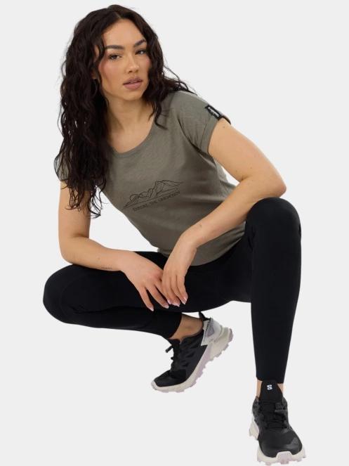 tricou cu maneci scurte pt. femei Fundango Lima II T-shirt oliv 5