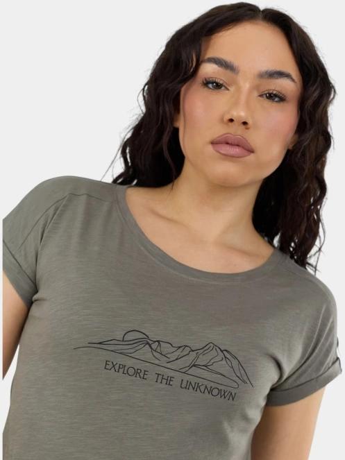 tricou cu maneci scurte pt. femei Fundango Lima II T-shirt oliv 6