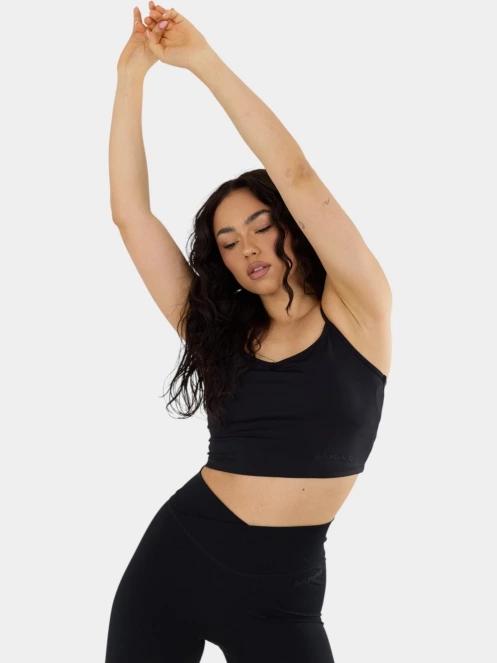 crop top pt. femei Fundango Aero Crop Top negru 2