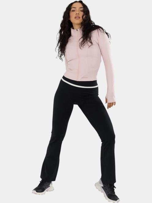 tricou cu maneci lungi, pentru sport pt. femei Fundango Flop Zip Up Top roz 4