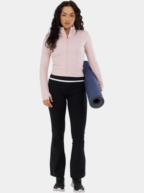 tricou cu maneci lungi, pentru sport pt. femei Fundango Flop Zip Up Top roz 5