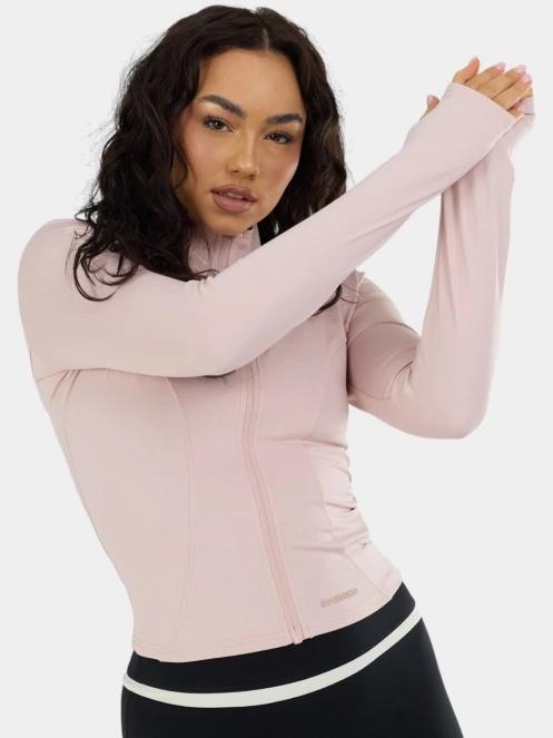 tricou cu maneci lungi, pentru sport pt. femei Fundango Flop Zip Up Top roz 6