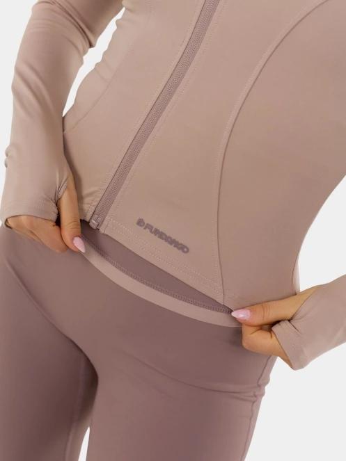tricou cu maneci lungi, pentru sport pt. femei Fundango Flop Zip Up Top roz 6