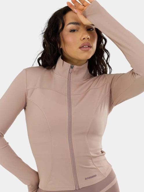 tricou cu maneci lungi, pentru sport pt. femei Fundango Flop Zip Up Top roz 7