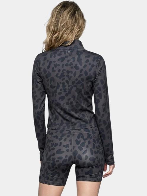 tricou cu maneci lungi, pentru sport pt. femei Fundango Flop Zip Up Top negru 3