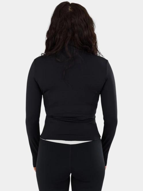 tricou cu maneci lungi, pentru sport pt. femei Fundango Flop Zip Up Top negru 3