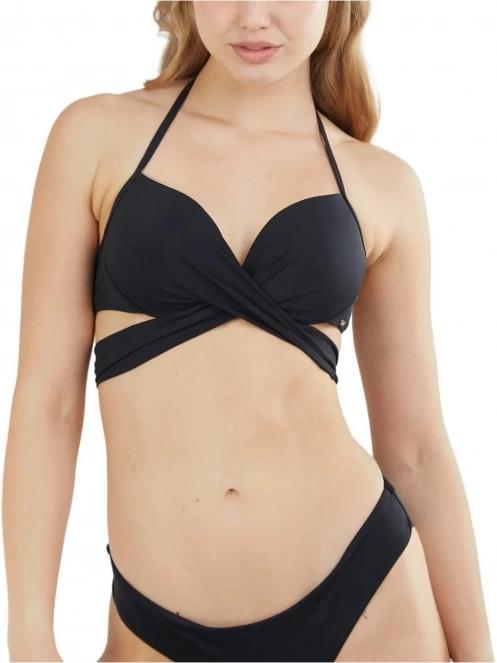 sutien bikini pt. femei Fundango Lola Twisted Top negru 2
