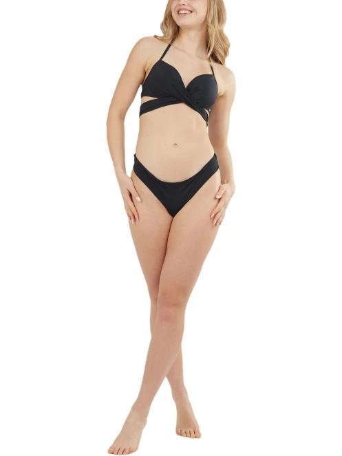 sutien bikini pt. femei Fundango Lola Twisted Top negru 5