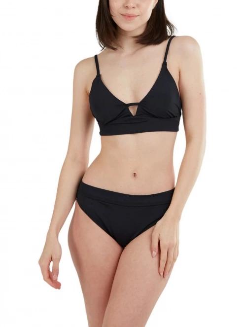 sutien bikini pt. femei Fundango Sahara V-neck Cami Top negru 2