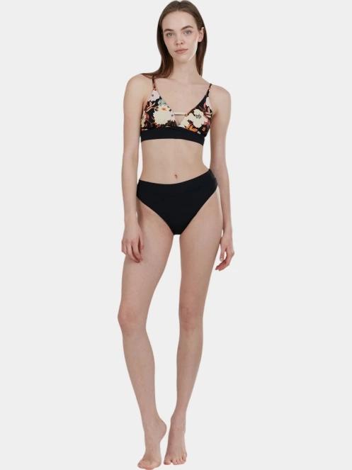 sutien bikini pt. femei Fundango Sahara V-neck Cami Top negru 3